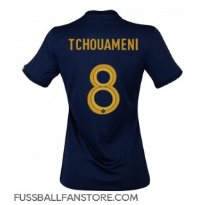 Frankreich Aurelien Tchouameni #8 Replik Heimtrikot Damen WM 2022 Kurzarm